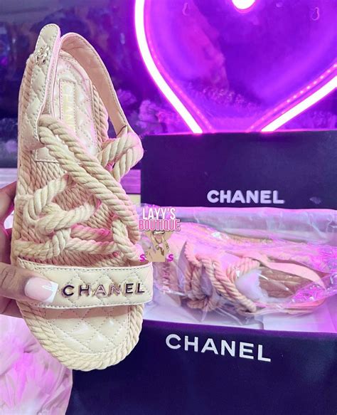 chanel rope sandals dupe|chanel velcro sandals 2020 price.